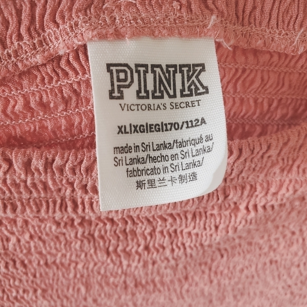 Victoria's Secret Pink Smocked Ruffle Sleeve Crop Tank - XL - Picture 4 of 8